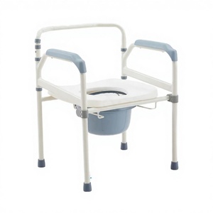 New Design Camping Toilet Foldable <b>Portable</b> Toilet Camping Folding Toilet Stool Seat <b>Commode</b> Chair - Product Image 1