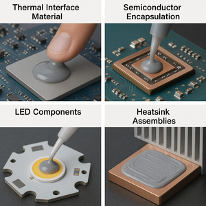 Hoogwaardige warmteafvoerende thermisch geleidende siliconengel 2,0-8,0W/mk Tweecomponenten thermisch geleidende <span class=keywords><strong>gel</strong></span> - Product Image 5