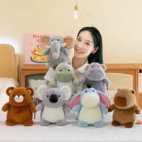 En gros, Porte-clés et coussinets en peluche unisexe, mignons, en coton, sur le thème des animaux de la jungle, de la zoo et de dessins animés, amusants, pour filles