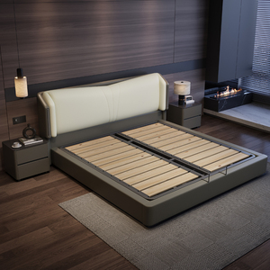 Meubles <span class=keywords><strong>de</strong></span> chambre à coucher en <span class=keywords><strong>bois</strong></span> <span class=keywords><strong>de</strong></span> luxe moderne, lits rembourrés doux, <span class=keywords><strong>lit</strong></span> double king size, ensemble <span class=keywords><strong>de</strong></span> cadre <span class=keywords><strong>de</strong></span> <span class=keywords><strong>lit</strong></span> avec tête <span class=keywords><strong>de</strong></span> <span class=keywords><strong>lit</strong></span> design avec rangement - Product Image 2