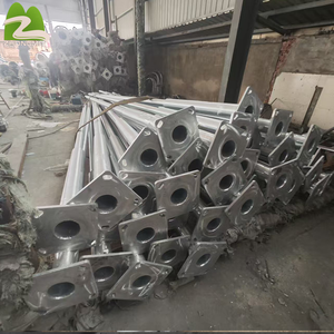 Hersteller Free Design Achteckig 4m 6m 8m 10m 12m Feuer verzinkter Stahl Außen lampen mast Post Straßen laternen masten - Product Image 6