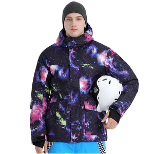 Veste de ski pour hommes coupe-vent imperméable chaud hiver alpinisme neige pays voyage équipement Snowboard fermeture éclair combinaison de ski - Product Image 2