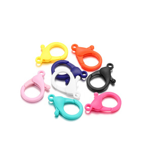 Llavero de plástico colorido con hebilla de langosta para joyería, bolsos, juguetes, accesorios, hebilla de conexión de PVC ligera, forma redonda - Product Image 4