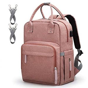 Sac à dos à couches multifonction BSCI pour maman et papa, sac à langer de voyage avec compartiment pour ordinateur portable - Product Image 1