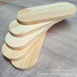 <b>Wooden</b> Oval <b>Plank</b> Base Pine Veneer Irregular Shape Craft Supply For Diy Home Decor - Product Image 1