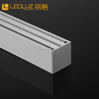 ALP162 Profilés pour bande LED encastrés ou en saillie avec couvercle diffuseur en PC pour montage suspendu ou en saillie