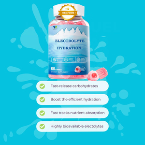 Gomitas Electrónicas de Hidratación, Suplementos Electrolíticos de Acción Rápida para Hidratación, Energía Vegana, Sin Azúcar, Suplemento Conveniente - Product Image 2