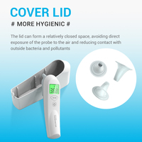 Thermomètre médical intelligent infrarouge professionnel à grand écran tactile pour le front et l'oreille de bébé, vente chaude OEM