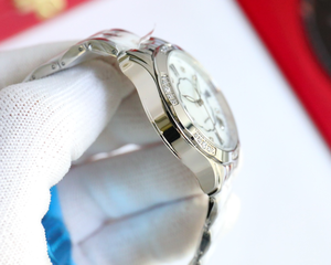 Reloj de Pulsera Elegante para Mujer, Marca de Lujo, con Diamantes de Imitación, Movimiento de Cuarzo, Caja Cuadrada, Esfera de Negocios, con Brazalete - Product Image 5