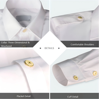 Cette chemise d'été blanche à manches courtes sert de uniforme pour les pilotes, les hôtesses de l'air, les capitaines masculins et le personnel de sécurité des biens