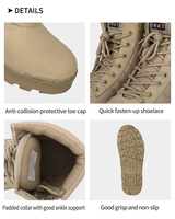 Bottes Tactiques Désert Personnalisées pour Hommes, Imperméables, de Marche et de Combat d'Assaut