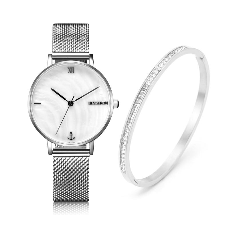 silver women watch