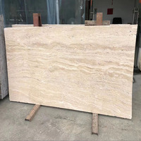 Carreaux de travertin ivoire naturel, travertin beige populaire, dalles de marbre beige de haute qualité, travertin pour mur