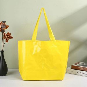 Sacs d'épicerie réutilisables XL, sacs de courses en plastique, capacité de 80 lb, imperméables, multicolores, avec poignées pour fruits et légumes - Product Image 2