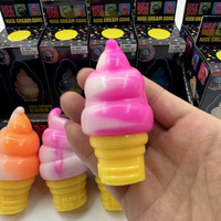 Juguete antiestrés de goma blanda con forma de helado, de rebote lento, novedad transfronteriza para la relajación diaria en el trabajo