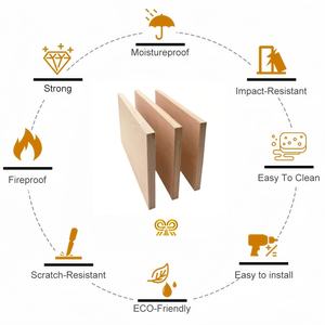 خشب رقائقي بقشرة صفائحية من الميلامين بتصميم حديث 4x8 18 ، خشب رقائقي 11 طبقة للأثاث الداخلي - Product Image 3