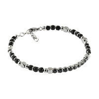 Bracelet pour femme en pierres précieuses, bracelet à facettes en œil de tigre avec pierres CZ, bijoux en acier inoxydable