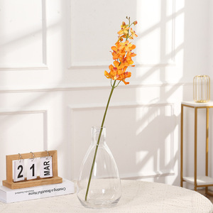 Orquídea <span class=keywords><strong>Dendrobium</strong></span> Artificial Realista, Flor de Orquídea Mokara Artificial, Orquídea Vanda Artificial de Tallo Largo para Decoración de Jarrones en Sala de Estar - Product Image 2