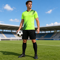 Aiju - Camiseta de Fútbol Personalizada al por Mayor, Uniforme de Entrenamiento de Manga Corta, Secado Rápido, Transpirable, Equipación de Equipo, Ropa para Partidos