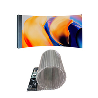 Film led transparent écran flexible film de cristal de transparence écran film de fenêtre auto-adhésif pour centre commercial verre P5 P6 P8