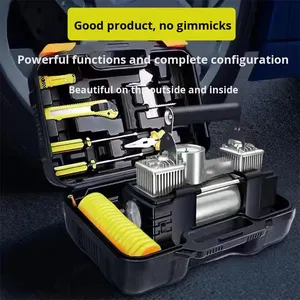 Dual Cylinder 180W <b>Car</b> Air Pump ABS High Tire Automatic <b>Inflation</b> for Sedan Multi-Function <b>Inflate</b> 8806 ABS Material <b>Car</b> Air Pum - Product Image 4