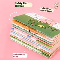 Nouveau carnet A7 adorable, fournitures de bureau, bloc-notes, papeterie pour étudiants, mini carnet portable, notes autocollantes, couverture souple