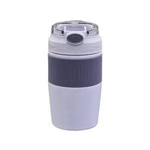 Novo 320ml 420ml Leakproof Double Wall Vacuum Thermal Cup Manter 316 Aço Inoxidável Isolados Coffee Tumbler Caneca Com Palha