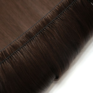 Extensiones de Cabello Humano Tejidas a Mano Lanxun con Plumas Visibles, Plumas Dobles y Línea de Ganchillo para Mujeres Blancas - Product Image 5