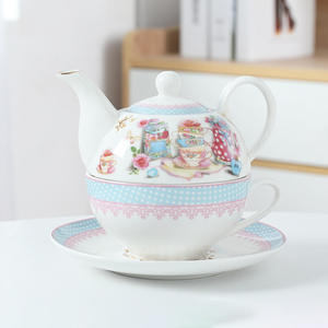 ชุดกาน้ำชาเซรามิกสไตล์ยุโรป ลายดอกไม้ ดีไซน์สร้างสรรค์ สำหรับ<span class=keywords><strong>แม่</strong></span><span class=keywords><strong>และ</strong></span>ลูก  แบบมินิมอล  สำหรับใช้ในบ้าน  กาน้ำชา/ถ้วยเดี่ยว  สไตล์หรูหราเบาๆ - Product Image 6