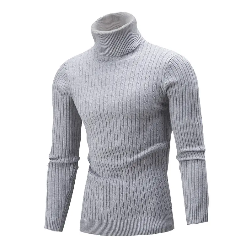 Свитер с высоким воротником мужская рубашка в стиле <span class=keywords><strong>ретро</strong></span> Осень-зима плотный скрученный пуловер свитер