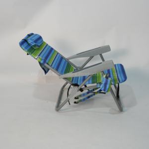 คุณภาพสูงผ้าน้ำหนักเบาเฟอร์นิเจอร์กลางแจ้งออกแบบโลโก้ที่ทันสมัยที่นั่งต่ำเก้าอี้ชายหาดกระเป๋าเป้สะพายหลังเฉพาะความต้องการ - Product Image 4