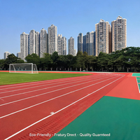 Revêtement de sol sportif en tartan synthétique PU de qualité professionnelle 400m, sans bulles, haute résistance, pour écoles et stades, provenant de Chine