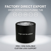 Baignoire à glace portable à structure Drop Stitch, directement de l'usine, pour la récupération sportive et la cryothérapie, logo OEM personnalisé disponible