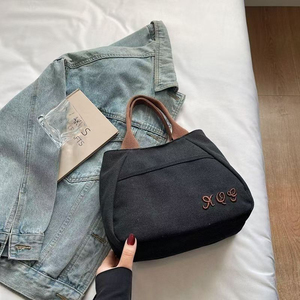 Niche-Style Canvas <b>Bag</b> for Women New Arrival Versatile Everyday Handbag for <b>Work</b> or Lunch - Product Image 6