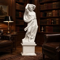 Sculpture de Musée Classique en Marbre Blanc Sur Mesure - Pièce d'Art Haut de Gamme Finie à la Main pour les Propriétés et les Galeries
