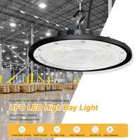 Sertifikat CE IP65 UFO Led Hangar High Bay 100W 200W 300W putih dingin untuk gudang pabrik bengkel industri pencahayaan LED