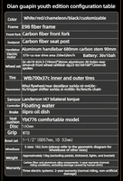 Vélo de route électrique cargo en carbone 700C, 24 vitesses, moteur haute performance 45N.m, câbles entièrement intégrés, léger (15 kg)