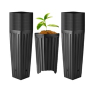 Pot pohon & bunga plastik Thermoforming Mini penanam Premium UNTUK penggunaan luar ruangan & dalam ruangan