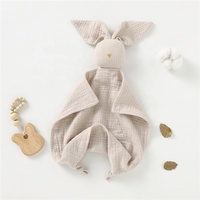 Couverture doudou lapin en coton biologique doux et mignon pour bébé - Offre spéciale
