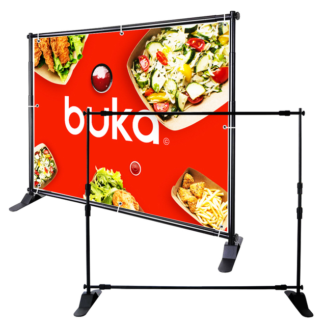 Adjustable Step and Repeat Telescoping Banner Stand for Backdrop