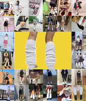 Guêtres longues pour femmes, chaussettes amples tricotées, chaussettes côtelées personnalisées, chaussettes souples, chaussettes hautes pour filles, vente en gros