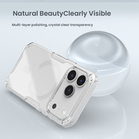 Coque de téléphone magnétique transparente antichoc Nillkin en TPU pour iPhone 18 Pro / 18 Pro Max, étui de protection anti-jaunissement