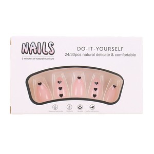 สติ๊กเกอร์ติดเล็บฝรั่งเศสรูปหัวใจสำหรับสวมใส่ได้ - Product Image 5