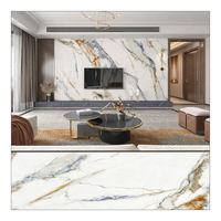 Panneau/Planche/Feuille Murale en PVC Faux Marbre Haute Brillance Imperméable Design Moderne Luxe