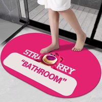 Tapis de bain rond super absorbant à taille personnalisée Tapis de salle de bain à la boue de diatomée à séchage rapide
