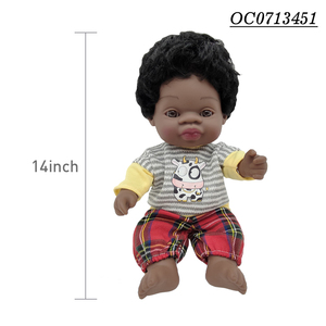 14 <strong>Silicone</strong> Model Reborn Baby Black Real Dolls Soft <strong>Silicone</strong> Girl - Product Image 5