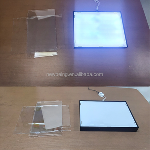 Étagère en verre avec éclairage LED personnalisé, boîte de rangement pour chaussures de sport, boîte à chaussures géante - Product Image 6