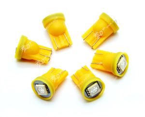 Autodragons # Ampoule LED 555 T10 192 168 194 1 SMD 5050 pour machine d'arcade et flipper, couleur ambre, AC/DC 6,3 V, sans effet fantôme - Product Image 1