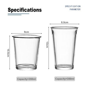 Nhà Máy Bán buôn tùy chỉnh cup với logo dày chịu nhiệt Glass cup sáng tạo trong suốt cốc cà phê - Product Image 3