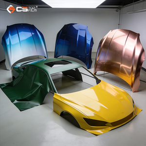 Film de protection de peinture TPU PPF de <span class=keywords><strong>couleur</strong></span> noire brillante de Chine, film de substrat TPU de qualité supérieure C5TOPFILM, auto-cicatrisant, anti-rayures - Product Image 1